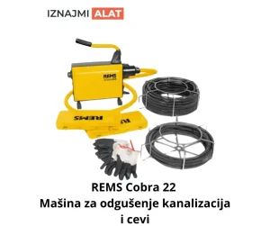 Iznajmi REMS Cobra 22  mašina za odgušenje kanalizacija i c