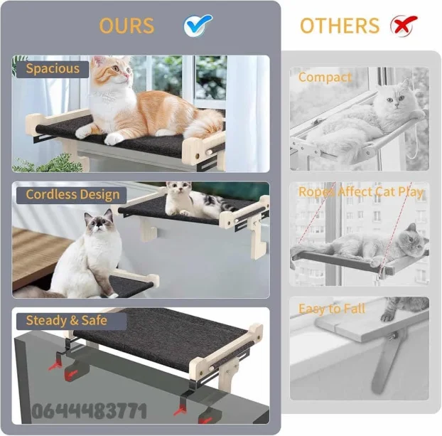 Mačja ležaljka za prozor