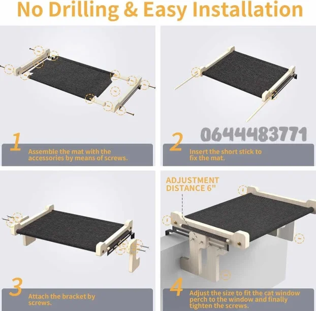 Mačja ležaljka za prozor