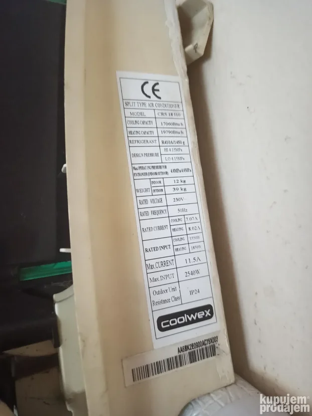 Inverter klima 19000 btu