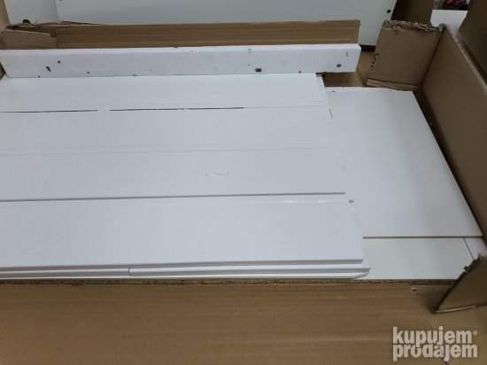 Komoda Visoki Sjaj 40x65x80cm Bela - Bega