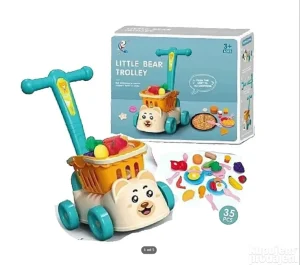 Meda guralica plava sa dodacima i korpom