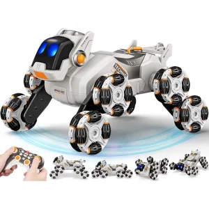 Robot pas auto 8 točkova daljinski zabava igracka za decu