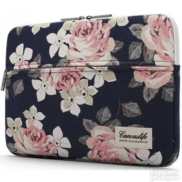 Zone Canvaslife Sleeve Laptop Case Rose Pattern 14" Dark