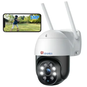 Ctronics WI-FI 2.4/5GHz IP sigurnosna kamera 2K 5mp