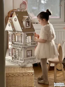 ECO-Kućica za lutke Puzliana DREAMHOUSE 80 cm