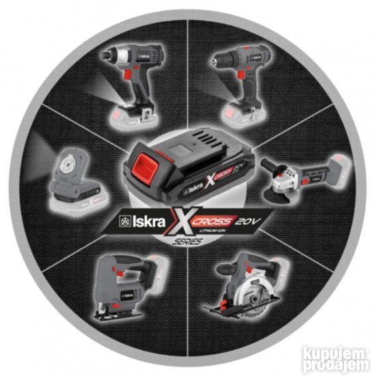 ISKRA X-CROSS akumulatorski udarni odvijač 20V IX-TW07