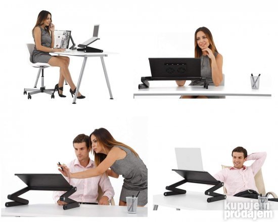 T8 PRO Sto Za Laptop 13"-17" Sa 2 USB VENTILATORA