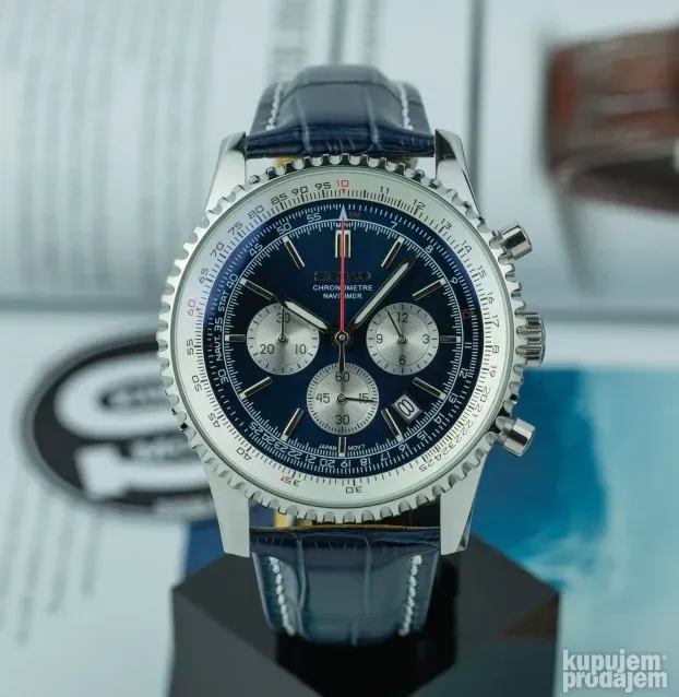 Seiko Blue NAVITIMER MOD 46,5mm omaž Breitling KupujemProdajem