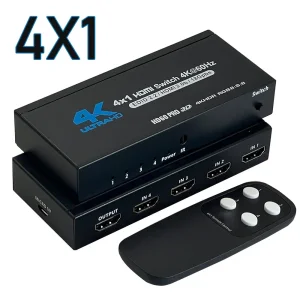 HDMI 4x1 4K/60Hz switch 4 ulaza 1 izlaz daljinski Edid