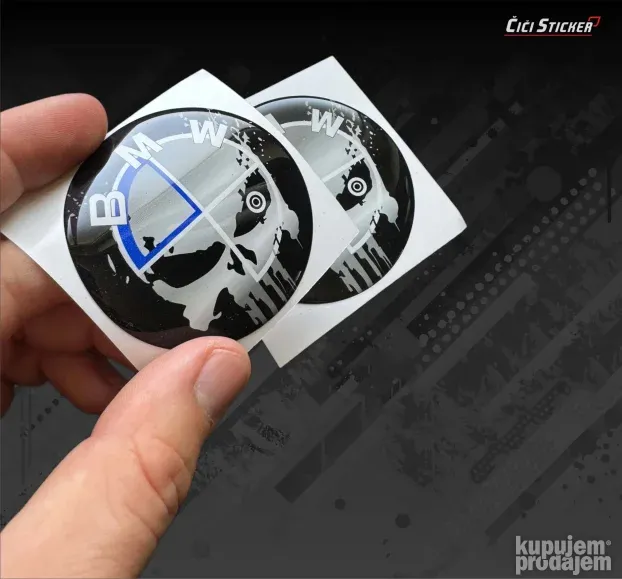 Stikeri BMW Punisher nalepnice za haubu i gepek po meri-2573