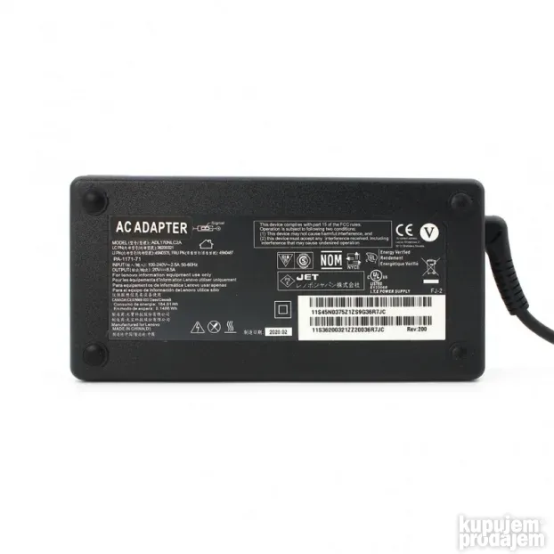 Punjac za laptop Lenovo 20V 8.5A USB type