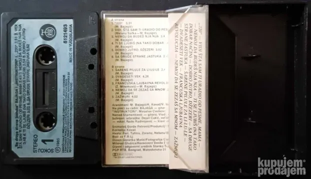 Bajaga & Instruktori-S Druge Strane Jastuka Kaseta (1985