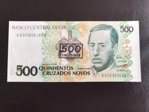Brazil 500 cruzeiros.Unc.