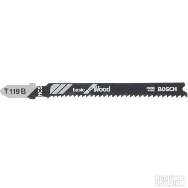 List za ubodnu testeru T 119 B Basic za drvo 3kom. BOSCH