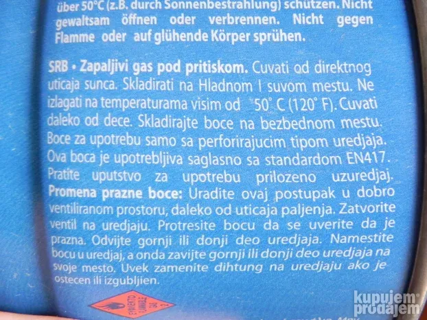 Plinske kartuše (boce, patroni) 3 kom.