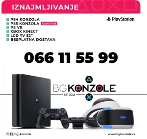 Iznajmljivanje Sony Playstation konzola - 4 dana GRATIS
