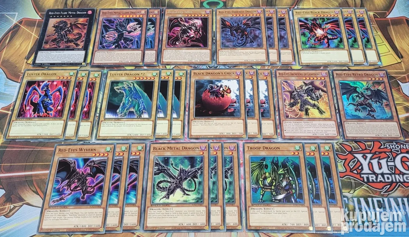 Red-Eyes Deck Yu-Gi-Oh/YuGiOh/Yu Gi Oh - KupujemProdajem