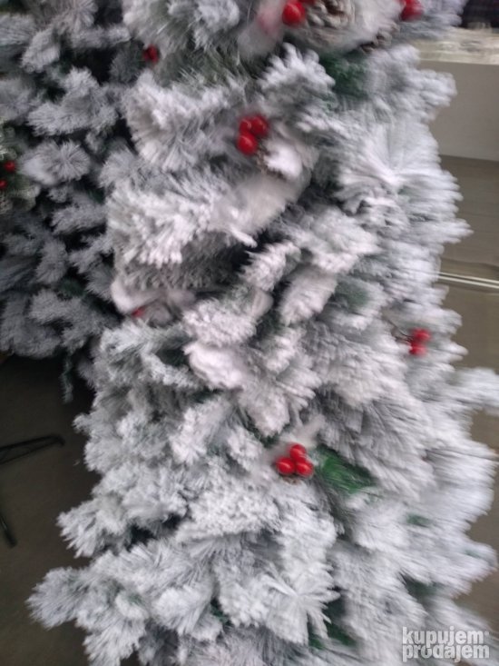 AKCIJA Jelka sa Sneznim Vrhovima,sisarkama150 cm AKCIJA