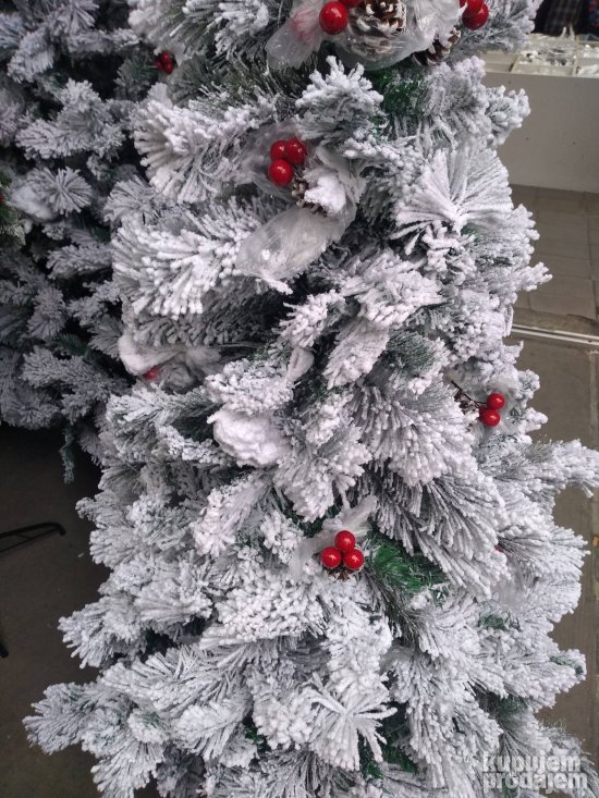 AKCIJA Jelka sa Sneznim Vrhovima,sisarkama150 cm AKCIJA