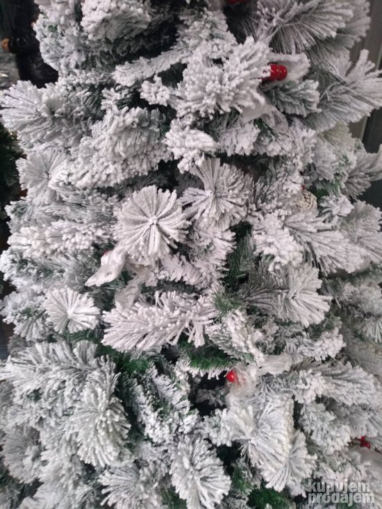 AKCIJA Jelka sa Sneznim Vrhovima,sisarkama150 cm AKCIJA