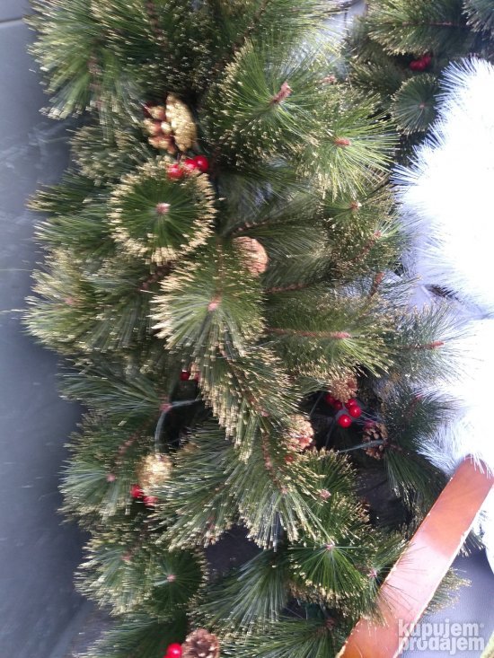 AKCIJA Jelka sa Sneznim Vrhovima,sisarkama150 cm AKCIJA