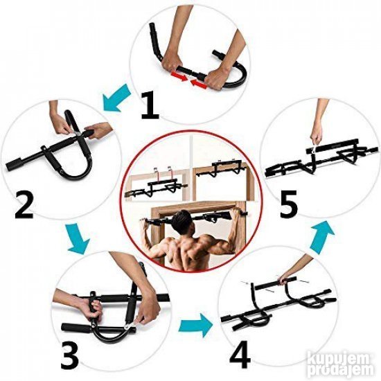 DOOR GYM Xtreme - Vratilo Za ZGIBOVE, Sklekove I Trbušnjake