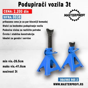 Metalni podupirači za vozila 3 tone 2 komad