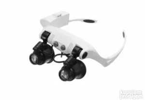 Lupa naocare sa LED svetlom uvecanja 14 sociva 10x 15x 25x