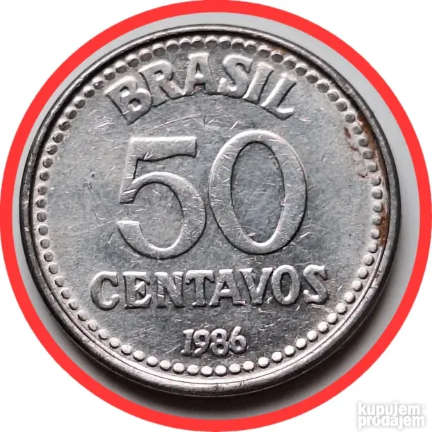 50 Centavos 1986 Brazil