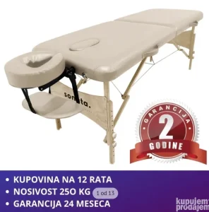 Stolovi i kreveti za masažu Sonata 2- Krem -Prenosivi