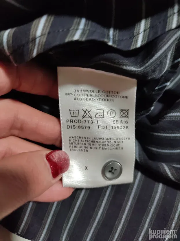 HUGO BOSS kosulja na pruge vel. 41 - kao nova i