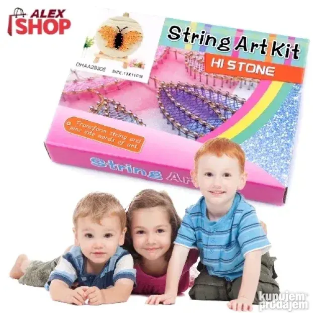 String Art umetnički set za dečiju kreativnost