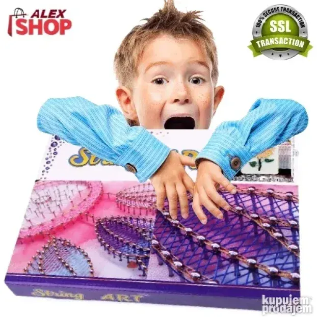 String Art umetnički set za dečiju kreativnost