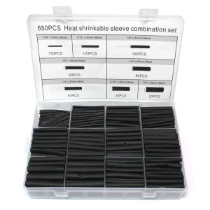 Termoskupljajuci buzir set AT crni 650kom