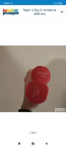 Tegovi  2 kom 1,5 kg