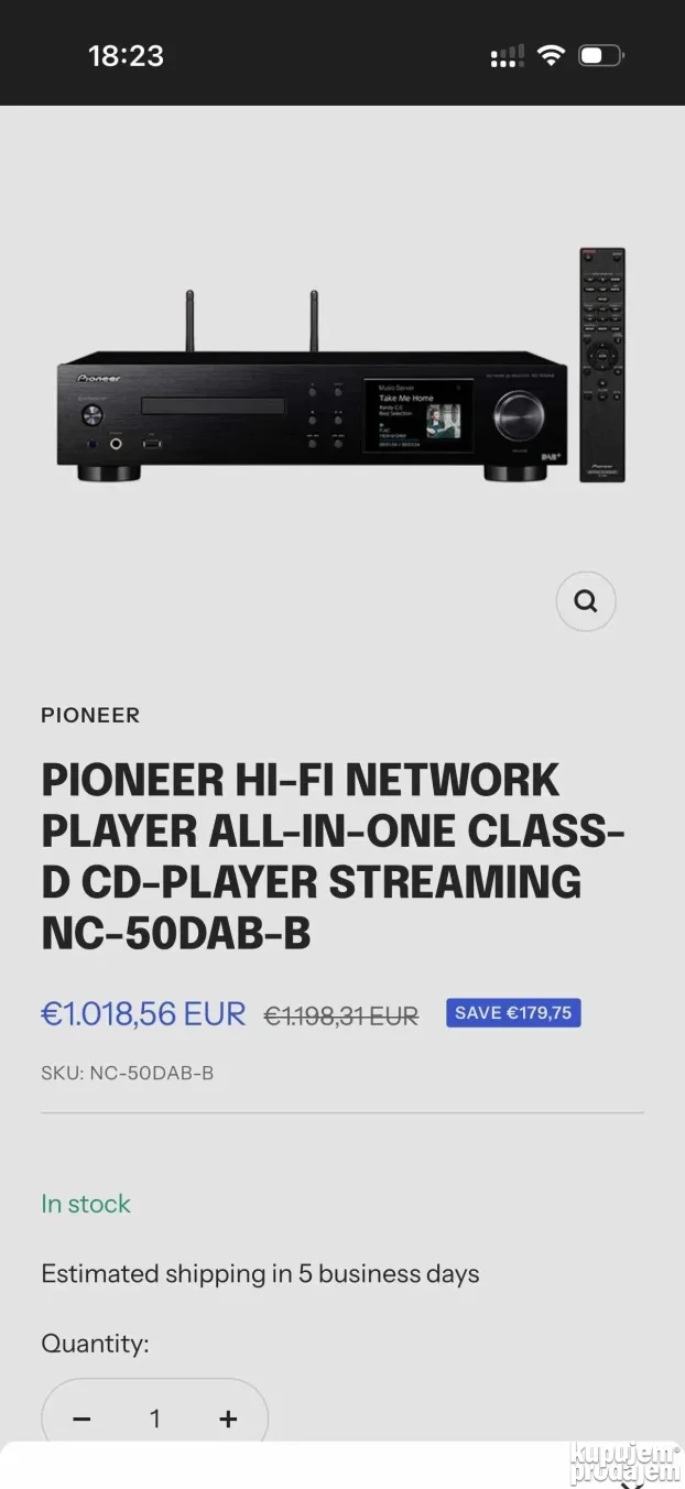 Pioneer NC-50DAB All in one