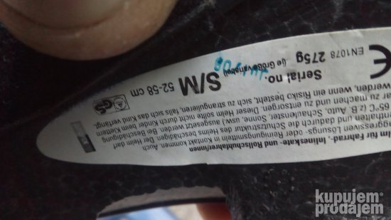 kaciga za biciklo profex s/m 52-58cm.