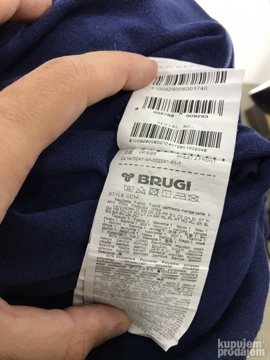 BRUGI muška pamučna majica XL
