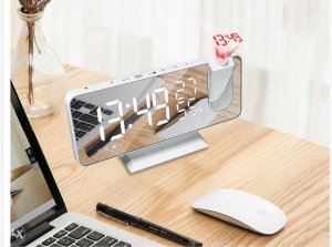 Elegantni LCD digitalni sat termometar alarm radio