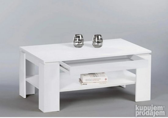 Klub Sto sa Fiokom 100x44x60cm Beli - Trendteam