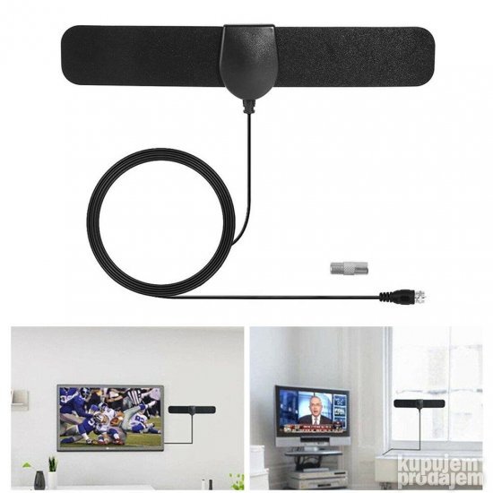Slim TV Antena DVBT-2 za prijem DIGITALNIH kanala fullHD