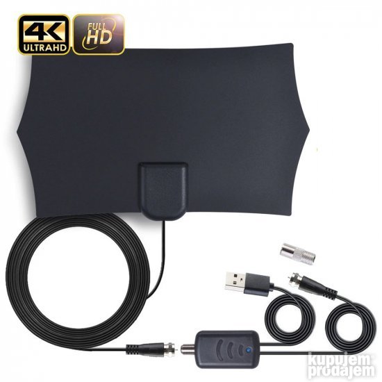 Slim TV Antena DVBT-2 za prijem DIGITALNIH kanala fullHD