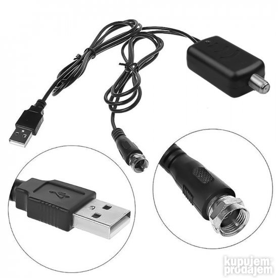 Slim TV Antena DVBT-2 za prijem DIGITALNIH kanala fullHD