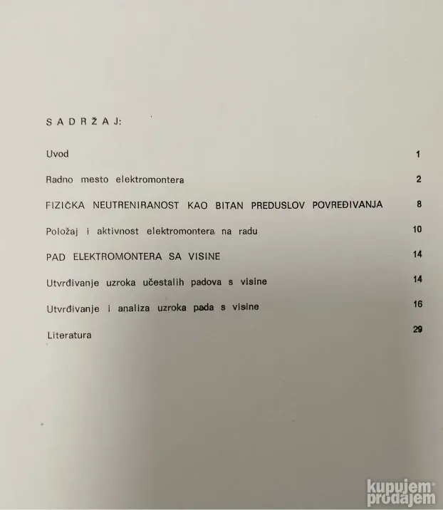 Elektromonter i njegov rad na visini