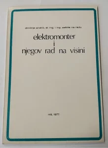 Elektromonter i njegov rad na visini