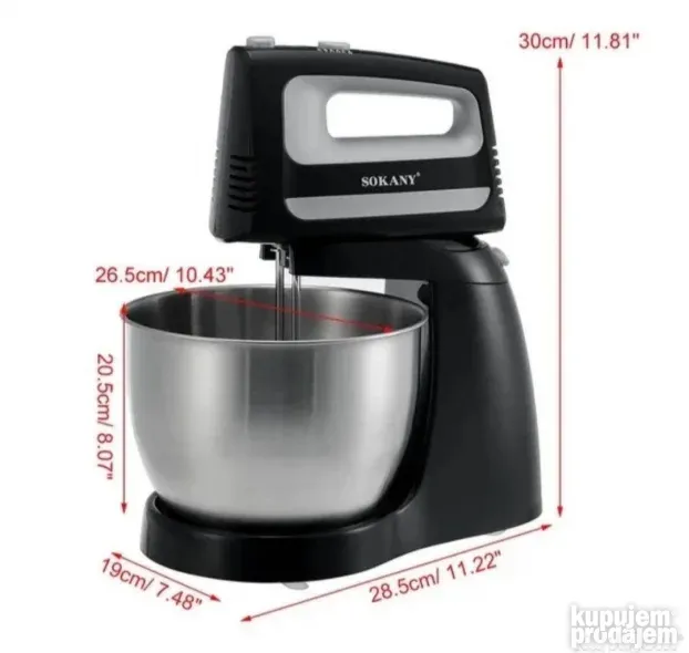 Samostojeci mikser sa posudom SOKANY 3,5 L