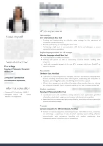 Izrada CV-a