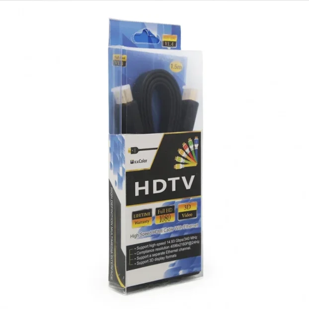 Kabl Flet HDMI a HDMI 1.5m crni