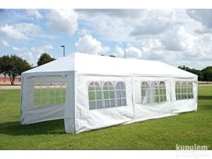 Gazebo tenda - Paviljon 3 x 9m sa 8 stranica sa prozorima